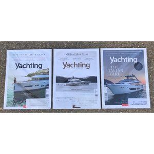 SET OF 3 YACHTING MAGAZINES JAN-AUG-OCT 2017 IN GREAT SHAPE, FREE SHIPPING